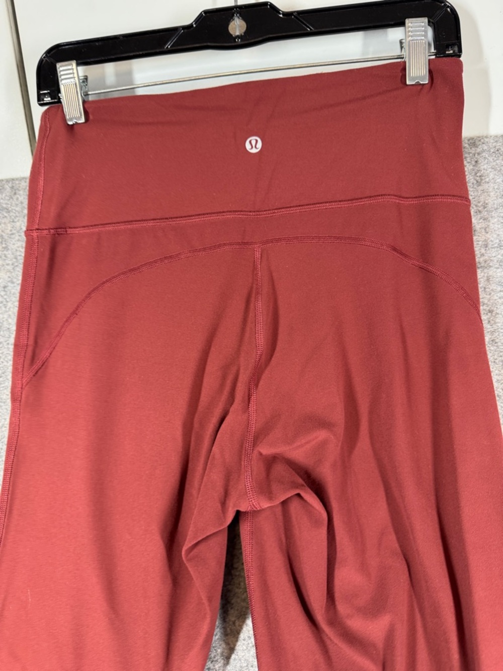 Lululemon Groove Super High Rise Flared Leg Pants Burgundy Size 8 Yoga Pants Gym - Picture 10 of 14